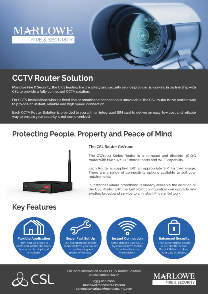 CCTV Router Solution
